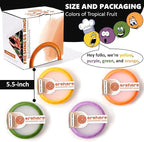 4-Piece Airtight Food Storage Containers Set – Avocado Saver, Onion Keeper, Silicone Kitchen Organizers for Fridge, Reusable & Leak-Proof to Lock in Freshness
