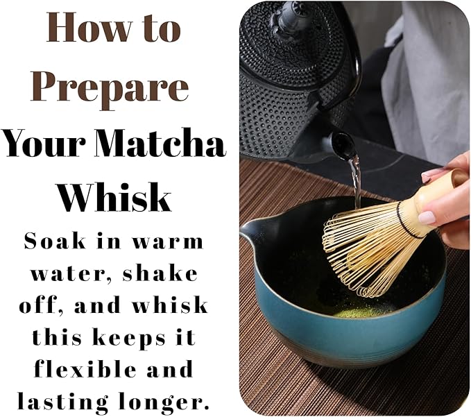 Matcha Whisk Set – 3 Bamboo Chasen Whisks (80, 100, 120 Prongs) | Traditional Japanese Matcha Tea Whisk Kit for Latte, Green Tea & Ceremony