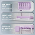 VERIFOST Under Sink Organizer - 2 Pack Adjustable Height, 2 Tier Organizers for Bathroom & Kitchen Sink, Purple