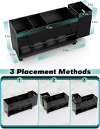 Kitchen Sink Caddy Organizer, Sponge Holder for Kitchen Sink with Upgraded Extra-Wide Drain Board, Efficient Drainage, Stainless Steel with Rust-Resistant Coating