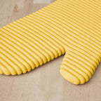 KITCHENAID Ribbed Soft Silicone Oven Mitt 2-Pack Set, 7.5"x13", Orange Sorbet