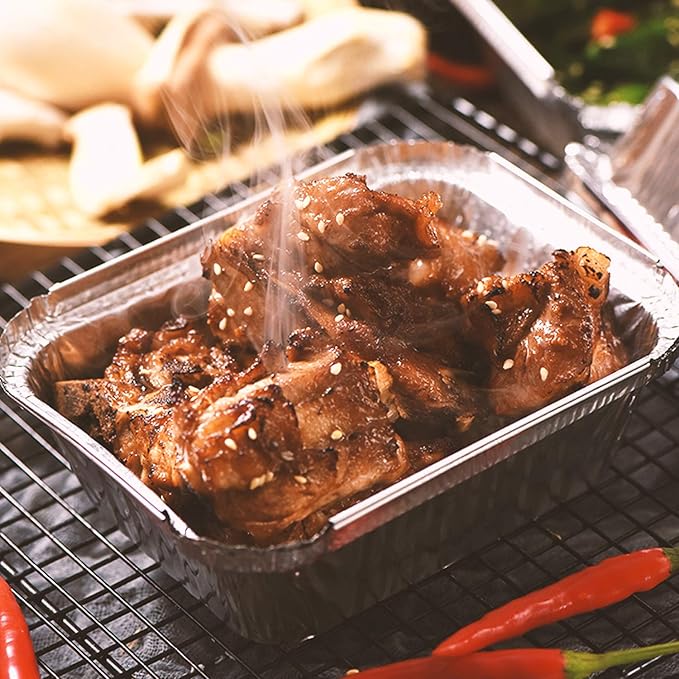 Loaf Pans [50 Pack] 2Lb Heavy Duty Disposable Aluminum Foil Premium Bread Tins Standard Size - 8.5" X 4.5" X 2.5" Perfect for Homemade Cakes & Breads