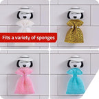 Peleg Design Mrs. Sponge Kitchen Sponge Holder - Plastic Dish Sponge Holder for Kitchen Sink, Dries All Types of Sponges - Kitchen Sink Organizer, Decor, and Unique Gift Idea - Sponge Included