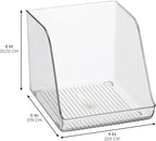 iDesign Water Bottle Organizer for Fridge - Clear - Made in USA