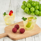 RACETOP 9 oz Clear Disposable Plastic Cups 50 Pack, Clear Plastic Cups Tumblers, Heavy-duty Party Glasses, Disposable Cups