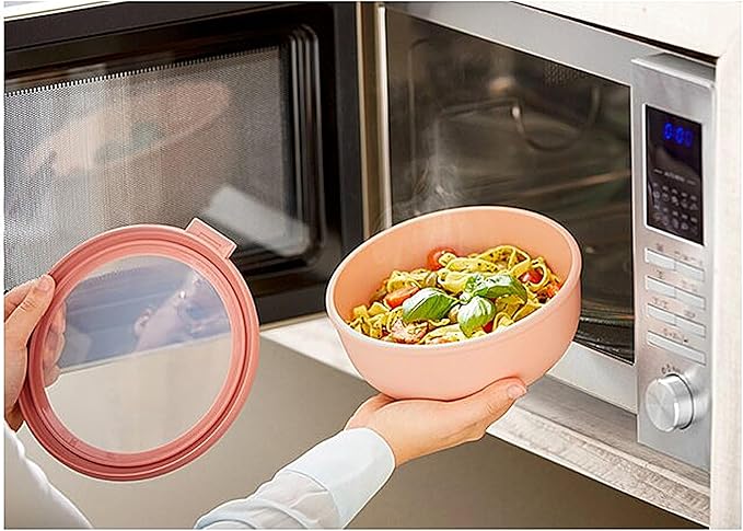 Mepal Cirqula Set of 4 Multi Food Storage and Serving Bowls with Lids, Food Prep Containers, Shallow, Nordic Blue, 1 each (350ml|12oz), (750ml|25oz), (1250ml|42oz), (2250ml|76 oz), 1 Set