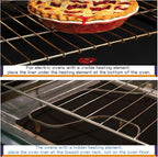 Oven Liners Mat for Bottom of Oven, 3 Pack Large Reusable Teflon for Bottom of Electric Oven Gas Oven Toaster Oven Microwave Stove Grill, 100% Non-Stick, BPA and PFOA Free, 23.62x15.75 in