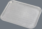 Carlisle FoodService Products Cafe Plastic Fast Food Tray, 14" x 18", Gray (Pack of 2)