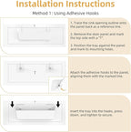 Furniware 1 Pair Tip-Out Tray 11 inch with 4 Hinges, Standard Sink Tip Out Tray for Sink-Front Drawer,White Mountable Tray for Under Sink Base Vanity Laundry Room Cabinet