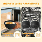 Homienly Premium Wheat Straw Bowls 8 PCS Unbreakable Bowl for Kitchen Cereal Bowls Lightweight Bowl Set, Reusable Microwave and Dishwasher Safe Bowl Set for Soup,Ramen,Salad(Grey Stone, 26 OZ)