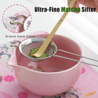 Clay&Fire Matcha Whisk Set, 9 pcs Ceramic Matcha Set, Gifts for Women,Matcha Bowl with Spout and Whisk, Matcha Kit for Matcha Lovers, Gift Mother's Day, Birthday, Anniversary
