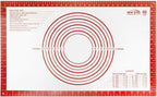 New Star 1029017 Non-Slip Silicone Pastry Mat, Extra Large with Measurements, 16x26'', NSF Certified