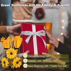Sunflower Utensil Caddy with Silicone Cooking Utensils Set 6PCS, Canister Holder Sunflower Kitchen Decor and Accessories Theme Set Counter Yellow Kitchen Decor Country Crock Organizer Gifts for Women