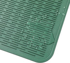 MicoYang Silicone Dish Drying Mat for Multiple Usage,Easy clean,Eco-friendly,Heat-resistant Silicone Mat for Kitchen Counter or Sink,Refrigerator or Drawer Liner Green 2XL 24 inches x 18 inches