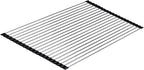 Ahyuan Roll up Dish Drying Rack Over The Sink Kitchen Roll up Sink Drying Rack Portable Dish Drainer Foldable Dish Drying Rack (Black, 20.5''X14'')