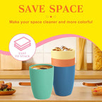 Homienly Plastic Cups Alternative Wheat Straw Drinking Glasses 4-Pack | 12 oz Unbreakable & Reusable Plastic Cups, Microwave Safe | Everyday Kids Tumblers & Kitchen Accessories (Multi-Color)
