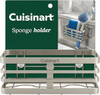 Cuisinart Sponge Holder for Kitchen Sink—Metal Sink Caddy with Triple Suction Cups, Kitchen Sink Organizer, Organization and Storage for Sponges, Brushes, Soap & Cleaning Accessories