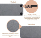 NiuYichee 2 Pcs Water Absorbing Stone Trays, Kitchen/Bathroom Sink Soap Dish, Diatomite Tray Used for Hand Soap & Cosmetic Bottles in The Modern Home, 3.15" W x 11.8" L, Dark Gray