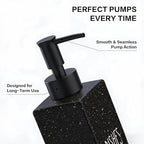Cisily Kitchen Soap Dispenser Set with Sink Caddy, 12 Oz Glass Bottle, Hand and Dish Soap Dispenser Set with Sponge Holder, Black Stainless Steel Kitchen Countertop Sink Organizer Accessories