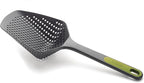 Joseph Joseph 10160 Scoop Colander Strainer Slotted Spoon, Large, Gray/Green