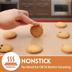 STATINT Non-Stick Silicone Baking Mat, Premium Food Safe - Pack of 3
