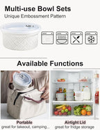 12 oz Ramekin Oven Safe, Creme Brulee Ramekins with Lids, Small White Ceramic Ramekin, Mini Baking Bowls with Cover Set of 4, Ramekins Assorted Sizes