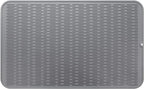 MicoYang Silicone Dish Drying Mat for Multiple Usage,Easy clean,Eco-friendly,Heat-resistant Silicone Mat for Kitchen Counter or Sink,Refrigerator or Drawer Liner Grey 3XL 28 inches x 18 inches