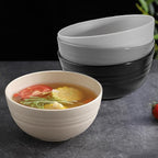 Unbreakable Wheat Straw Cereal Bowls Set of 4, 24 oz Microwave and Dishwasher Safe Lightweight Soup and Salad Bowl Sets, Reusable Dessert Bowls for Rice, Pasta, Snack, Fruit, BPA Free