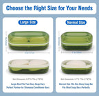 AIMAIAIMAI Soap Holder - Portable Travel Soap Case with Draining Layer - Perfect for Bathroom, Gym, Camping, Traveling (Green)