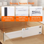 Lifewit 12 Pack 4" High Drawer Dividers 28-43.5cm/11-17" Adjustable Drawer Organizer for Clothes/Utensils, Expandable Drawer Separator in Dresser/Kitchen/Bedroom/Office Organization & Storage White