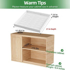 PAKETA 1 Pack Expandable Pull Out Cabinet Organizer, 21'' Deep Pull Out Drawers for Cabinets, Upgrade 3 Slide Rails Sliding Drawers for Cabinet with Adhesive Nano Film (White)