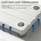 2PCS Instant Dry Sink Caddy for Bathroom Counter, Durable Kitchen Sink Organizer, Diatomite Stone Drying Tray, Upgrade Water Absorbing Stone Tray for Sink, Anti-Slip Stone Soap Tray -White