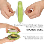 Winb Avocado Saver & Onion Storage Set of 4 Reusable Fruit and Veggie Savers - Ideal for Avocados, Tomatoes, Apples, Garlic, Onions, and More