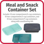 GoodCook Meal Prep 60-Piece Container Set, Made Without BPA