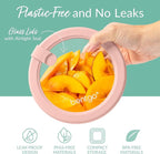 Bentgo Signature Leak-Proof Glass Food Storage - 12-Piece Set, 1-Compartment Meal Prep Plastic-Free Containers, Airtight Glass Lids, BPA-Free, Microwave, Freezer, Oven, Dishwasher Safe (Desert Sage)