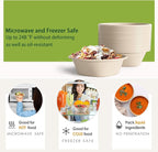 24 Oz Disposable Paper Bowls - Heavy Duty Disposable Bowls - Made from Natural Bagasse - Disposable Bowls for Hot Soup, Salad, Dessert, and More [50 Pack]