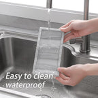 Bathroom Tray, Small Vanity Tray Silicone Soap Dish Sponge Holder Kitchen Sink Organizer Bathroom Accessories for Countertop, Toilet, Shower, 2 Pack, Marble Grey