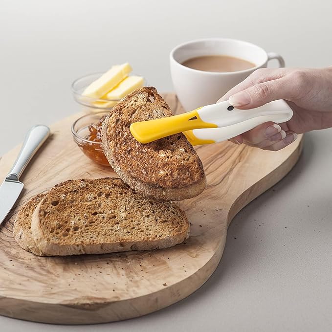 Zeal Duck Toast Tongs, White