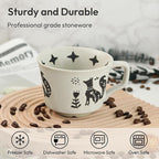 Ceramic Coffee Mug, 12 oz Small Novelty Unique Teacup with Handle, Stoneware Cup for Tea Mocha Latte Cappuccino (Fox)