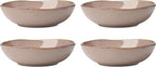 Oneida 899212 Organic Shades Clay Pasta Bowls, Set Of 4, Service For 4