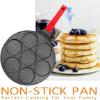 Egg Frying Pan, Pancake Maker, Egg Cooker Pan, Omelet Mini Pancake Pan, Nonstick 7 Egg Skillet Silver Dollar Pancake Pan Egg Maker