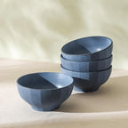 Stone Lain Rio 4-Piece Bowl Set Stoneware, Blue