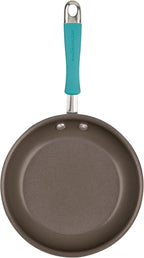 Rachael Ray Cook + Create Nonstick Frying Pan/Skillet, 8.5 Inch, Agave Blue