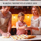 FUNBAKY Mini Loaf Pans with Metal Frame - Silicone Mini Bread Loaf Pans 8-Cavity BPA Free Nonstick for Baking Banana Bread, Cakes, Brownies, Meatloaf 2 Pack
