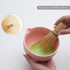 Matcha Whisk Set, Matcha Set Includes Ceramic Matcha Bowl, Matcha Whisk and Holder, Bamboo Scoop, Sifter, Scoop Rest and Tea Towel - 7 Pcs Matcha Making Kit for Matcha Lover and Tea Ceremony
