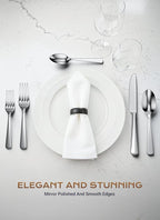 20-Piece Flatware Sets, Silverware Set for 4, Durable Stainless Steel Tableware in Ergonomic Design Size and Weight, Kitchen Utensils Set with Steak Knives, Rust-proof, Dishwasher Safe