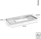 Mikasa Estate Crystal Glass Rectangular Serving Decorative Tray, 14.75 Inch