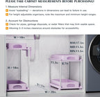 VERIFOST Under Sink Organizer - 2 Pack Adjustable Height, 2 Tier Organizers for Bathroom & Kitchen Sink, Purple