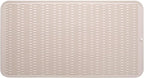 MicoYang Silicone Dish Drying Mat for Multiple Usage,Easy clean,Eco-friendly,Heat-resistant Silicone Mat for Kitchen Counter or Sink,Refrigerator or Drawer Liner Tapioca 4XL 32 inches x 18 inches