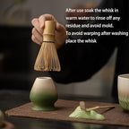 Matcha Whisk Set, 8 Pcs Ceramic Matcha Set Includes Bowl,Matcha Whisk (Chasen) and Holder, Sifter,Scoop and Spoon - Matcha Kit for Matcha Lovers,Gift for Family and Friend